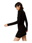 Twinset - Mini Abito In Maglia C/Borchie E Cappette - 262Tp3093-00006 - Nero