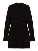 Twinset - Mini Abito In Maglia C/Borchie E Cappette - 262Tp3093-00006 - Nero