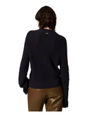 Twinset - Lupetto In Maglia Dettaglio Maniche - 262Tp3170-11989 - Blue Navy