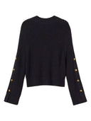 Twinset - Lupetto In Maglia Dettaglio Maniche - 262Tp3170-11989 - Blue Navy
