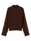 Twinset - Lupetto In Maglia Dettaglio Maniche - 262Tp3170-13411 - Darkness Brown