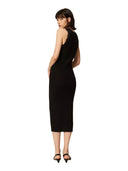 Twinset - Abito Smanicato In Maglia A Coste Dettaglio Pizzo - 262Tp3393-00006 - Nero