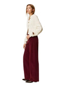 Twinset - Pantalone Largo Con Cintura - 262Tt2361-00020 - Bordeaux