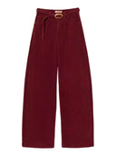 Twinset - Pantalone Largo Con Cintura - 262Tt2361-00020 - Bordeaux