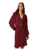 Twinset - Abito Corto Con Ricamo - 262Tt2460-00020 - Bordeaux
