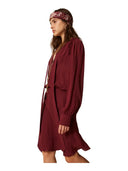 Twinset - Abito Corto Con Ricamo - 262Tt2460-00020 - Bordeaux