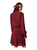 Twinset - Abito Corto Con Ricamo - 262Tt2460-00020 - Bordeaux