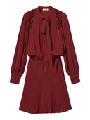 Twinset - Abito Corto Con Ricamo - 262Tt2460-00020 - Bordeaux