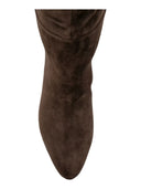 Twinset - Stivale T.M. In Pelle Scamosciata - 262Tcp140-13411 - Darkness Brown