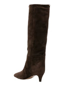 Twinset - Stivale T.M. In Pelle Scamosciata - 262Tcp140-13411 - Darkness Brown