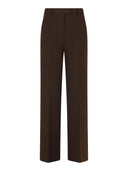 Circolo 1901 - Pantaloni masculine vita alta light fleece - Fd4044-1125 - Double-Breasted F.