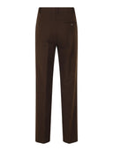 Circolo 1901 - Pantaloni masculine vita alta light fleece - Fd4044-1125 - Double-Breasted F.