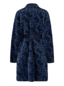 pinko - zante cappotto effetto velour - 105415-a2wy-gg1 - blu/blu scuro