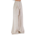 Immagine di Nineminutes Pantalone In Lino 23ssnpn-0006 The Wide Linum Lino Sand - PANTALONE IN LINO di NINEMINUTES disponibile su Barbara1999.