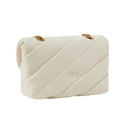 pinko - love puff mini cl sheep nappa - 100039-a0f2-z14q - bianco seta-antique gold