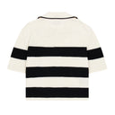 Immagine di Laneus - Knitted Polo Woman - S5Lawokp236-013/05 - Crema-Nero - T-Shirt di Laneus disponibile su Barbara1999.