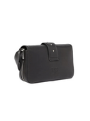 pinko - borsa love one slouchy zip mini vite - 105345-a2jg-z99e - nero limousine - matt silver