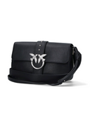 pinko - borsa love one slouchy zip classic v - 105081-a2jg-z99e - nero limousine - matt silver