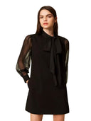 twinset - abito corto - 252at2211-00006 - nero