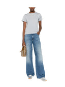 Pinko - T-Shirt Basico Jersey Logo Sta - 100373-A34F-E87 - Azzurro Arona