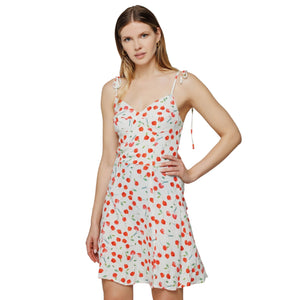 Immagine di Mar De Margaritas - Ariel - Abito Corto In Crepe Con Coppa Preformata - Mmabw01150-Tmfi0025-Be37 - Cerises Creme - Abito di Mar De Margaritas disponibile su Barbara1999.