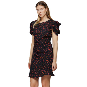 Immagine di Mar De Margaritas - Karin - Abito Con Drappeggio E Bottoncini - Mmabw01151-Tmfi0025-Ne79 - Tulipes Noir - Abito di Mar De Margaritas disponibile su Barbara1999.