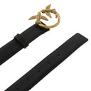 Immagine di Pinko - Love Berry H3 Belt Vitello Set - 100125-A0F1-Z99Q - Nero-Antique Gold - Cintura di Pinko disponibile su Barbara1999.