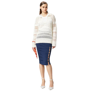 Immagine di Pinko - Montenero Gonna Viscosa Elite - 104726-A2F0-G82 - Blu Tenebra - Gonna di Pinko disponibile su Barbara1999.
