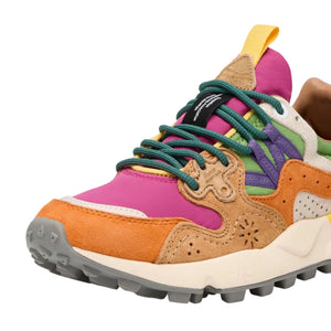 Immagine di Flower Mountain - Yamano 3 Woman Suede/Nylon Orange-Fuchsia - 2017817-01-2G08 - Arancio - Sneakers di Flower Mountain disponibile su Barbara1999.