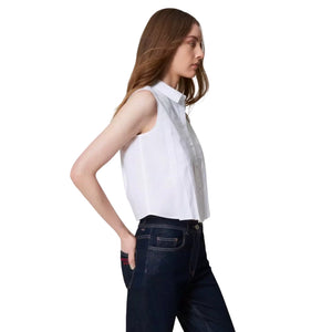 Immagine di Twinset - Camicia Cropped - 251Ap2290-00840 - Papers - Camicia di Twinset disponibile su Barbara1999.