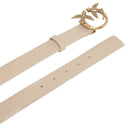 Immagine di Pinko - Love Berry H3 Belt Vitello Set - 100125-A0F1-C50Q - Beige-Grigio Fumo-Antique Gold - Cintura di Pinko disponibile su Barbara1999.