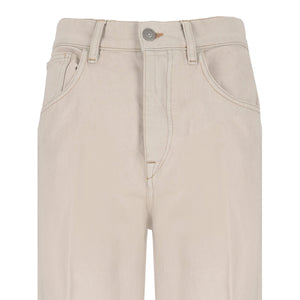 Immagine di Laneus - Jeans Denim Pants Loose Woman - S5Lawodp261-015 - Beige - Jeans di Laneus disponibile su Barbara1999.