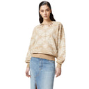 Immagine di Pinko - Mindelo Maglia Felpa Stampa Ba - 104618-A2Cw-Cz4 - Mult.Beige/Bianco - Felpa di Pinko disponibile su Barbara1999.