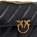 pinko - love puff big cl sheep nappa - 100037-a0f2-z99q - nero-antique gold