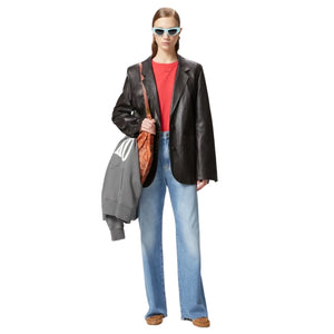 Immagine di Pinko - Wanda Wide Leg Denim Soft Touch - 101733-A2Dz-Pjv - Lavaggio Vintage Medio/Chiaro - Jeans di Pinko disponibile su Barbara1999.