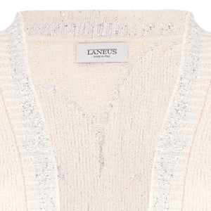 Immagine di Laneus - Knitted Cardigan Woman - S5Lawoca238-013 - Crema - Cardigan di Laneus disponibile su Barbara1999.