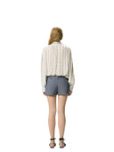 Pinko - Camicia Caitlin Fluido Ricamo - 106238-A31F-I18 - Grigio - Colomba