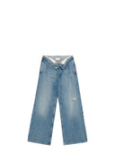 Amish - Jeans Dolly Roll up Denim viscose - Amd113D7223200-C0999 - Denim