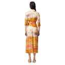 pinko - rosabella abito satin stampa p - 104829-a2g0-cn4 - mult.beige/rosa