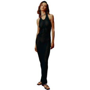 Immagine di Laneus - Abito Knitted Dress Woman - S5Lawokd177-110 - Nero - Abito di Laneus disponibile su Barbara1999.