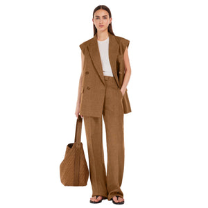 Immagine di Max Mara Studio - Pantaloni Alcano - 2416131022600-019 - Beige - PANTALONI di Max Mara Studio disponibile su Barbara1999.