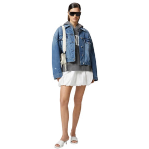 Immagine di Pinko - Gaborone Giubbino Denim Rebel - 104644-A2E1-Pjf - Lavaggio Vintage - Giubbino di Pinko disponibile su Barbara1999.
