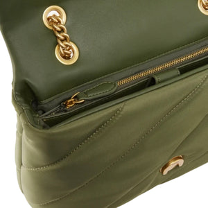 Immagine di Pinko - Love Puff Classic Cl Recycled - 100038-A05F-X25Q - Scricciolo-Antique Gold - Borsa a Tracolla di Pinko disponibile su Barbara1999.
