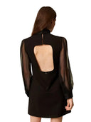 twinset - abito corto - 252at2211-00006 - nero