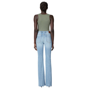 Immagine di Pinko - Flora Flare Denim Stretch - 100166-A2El-Pjm - Lavaggio Chiaro Vintage - Jeans di Pinko disponibile su Barbara1999.
