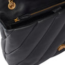 pinko - love puff big cl sheep nappa - 100037-a0f2-z99q - nero-antique gold