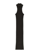 A Paper Kid - Knitted Dress Woman - F5Pkwodr054-110 - Nero