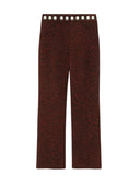 A Paper Kid - Pants Woman - F5Pkwopa254-112 - Burgundy