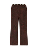 A Paper Kid - Pants Woman - F5Pkwopa254-112 - Burgundy