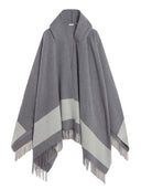Liviana Conti - Poncho Double Stella - A5Wf11-X92A1 - Grigio Medio/Pomice